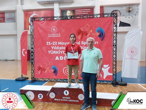 Kaymakamımız Sayın Ünal KOÇ; Bilek güreşi dalında Türkiye şampiyonu olan Bulancak Atatürk Ortaokulu öğrencimiz Deva Dübüş'ün başarısını kutladı.